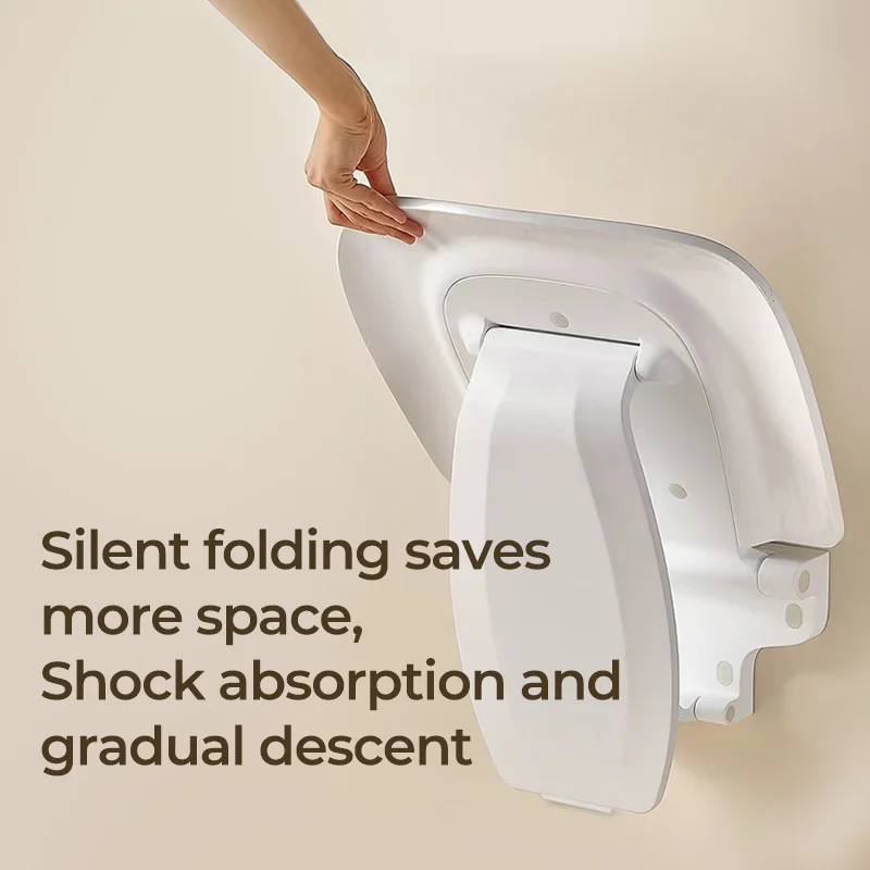 Bathroom Bathtub Safety Shower Stool Small Space Foldable Shower Chair Wall Mounted Shower Seat