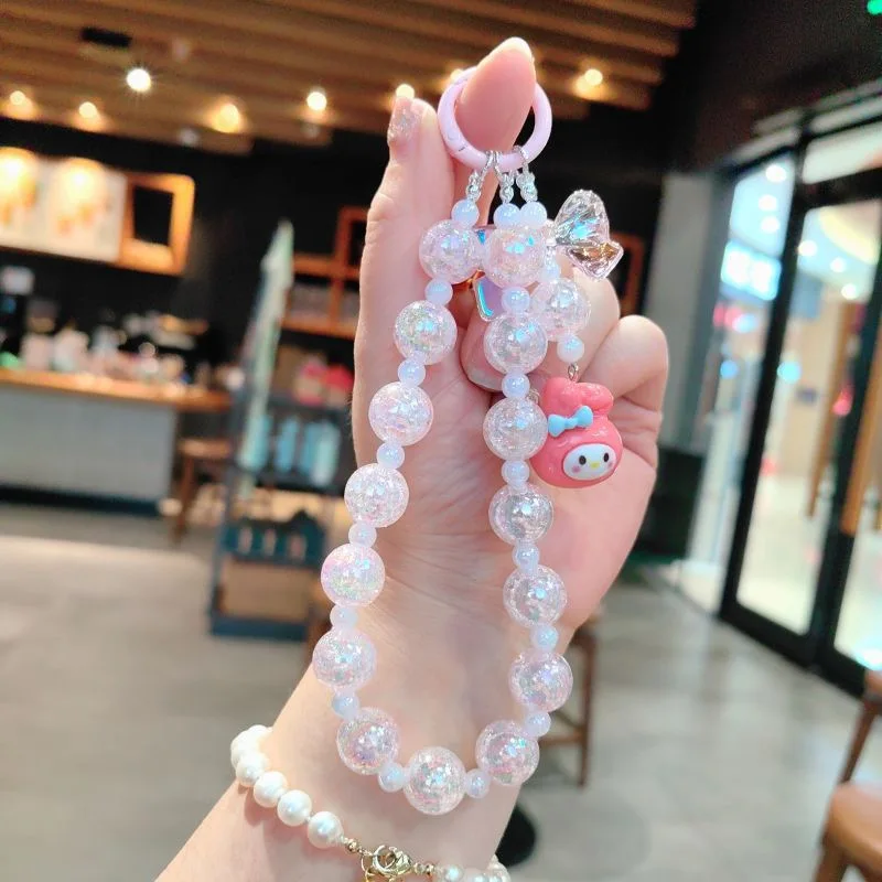 3D Creative Cute Cartoon Mobile Phone Chain Accessories Car Bag Pendant  S Anrio Kuromi Keychain