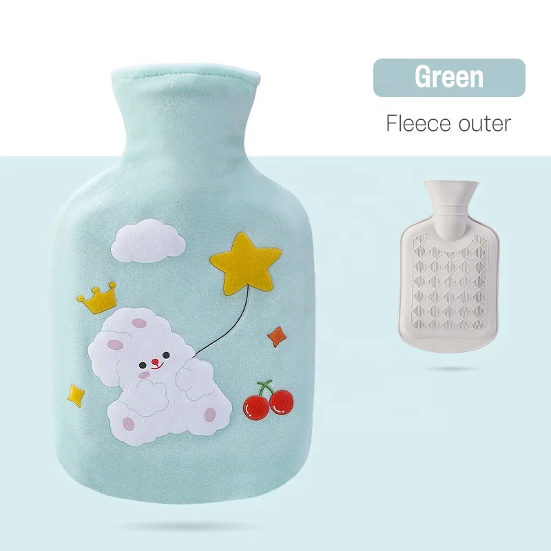 350ml Factory Wholesale Custom Reusaber Hot Water Bottles Rubber Hot Water Bag With Covers