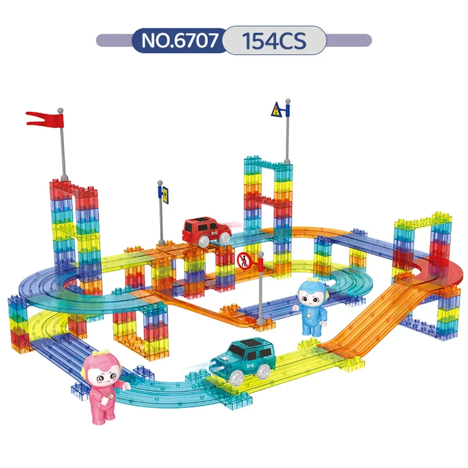 2024 New 3D Color Magnetic Building Block Kids Toys Educational Magnetic Toys Magnet Track Building Toy