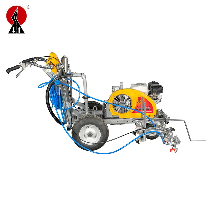 LXD-9L идущий сзади ручной пуш-ап холодной безвоздушный флакон для краски дорожной разметки