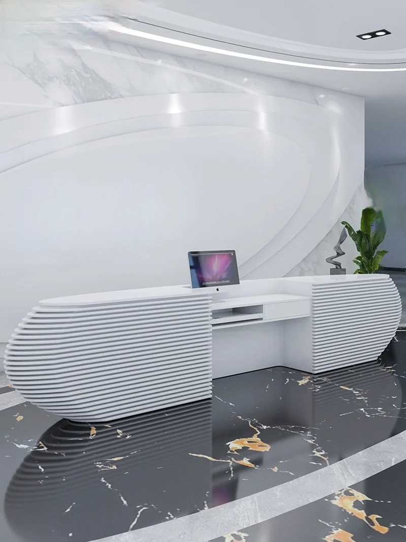 Reception counter modern fashion hotel front desk beauty salon bar counter cashier