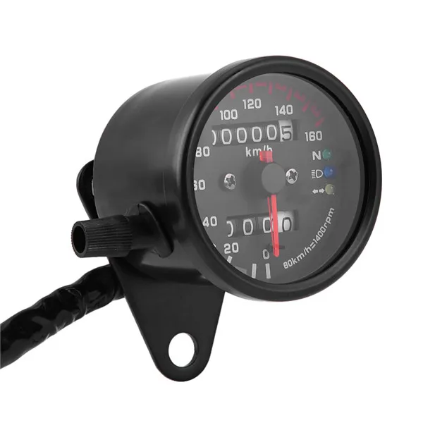 
Wholesale Cheap Motorcycle Odometer Speedometer Gauge Signal Dual Digital Display KM/H Without Kege 