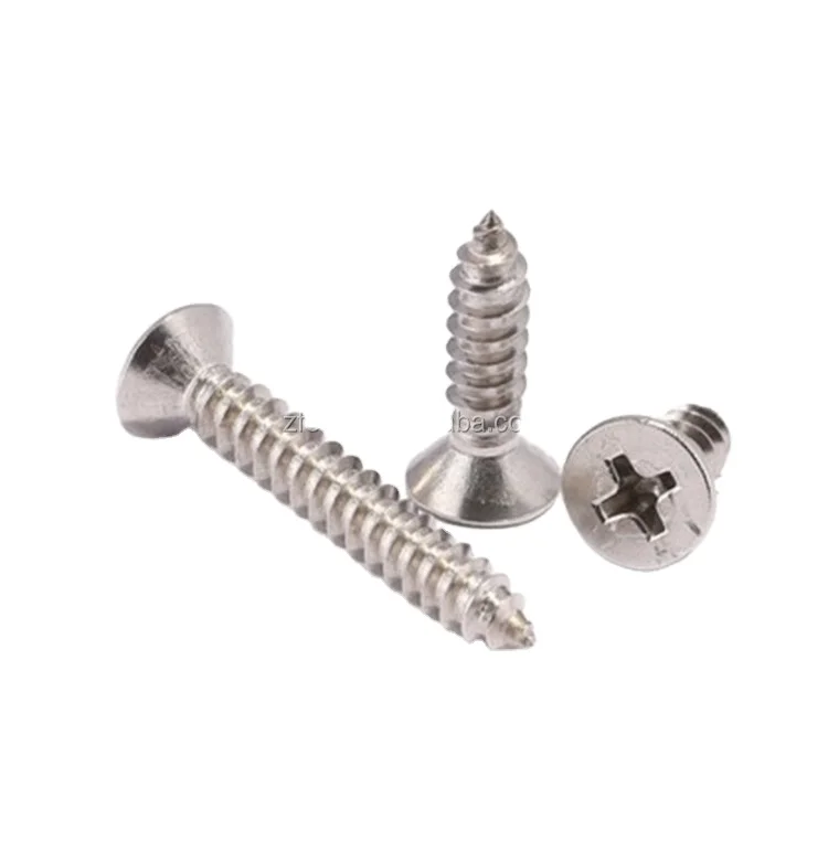 M1*3 /4/5/6 /8 1mm phillips stainless steel flat head self tapping screw