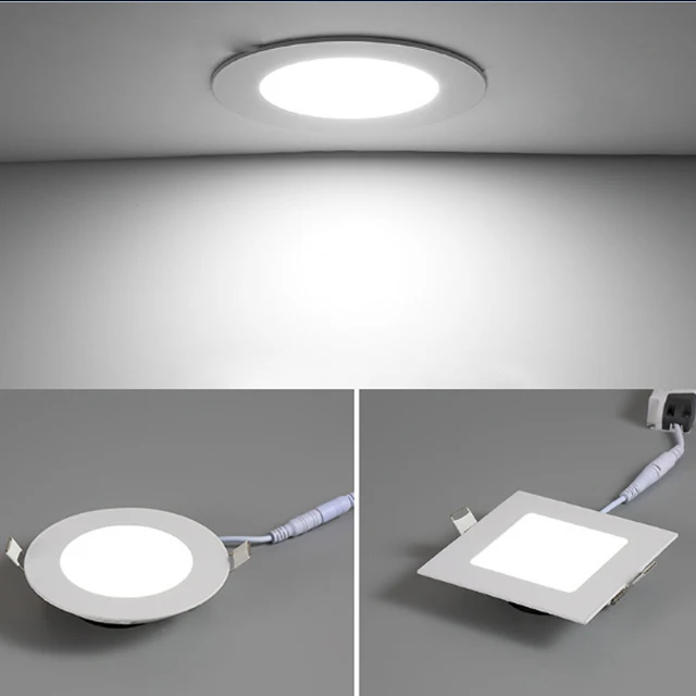 3w 4w 6w 9w 12w 15w 18w 24w round square 6 inch multi color recessed slim light