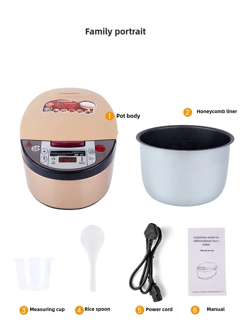 Customized 1.5L 2.8L Mini Electric Multi-Rice Cooker Stainless Steel Steamer Factory Price National Electric Household Drum