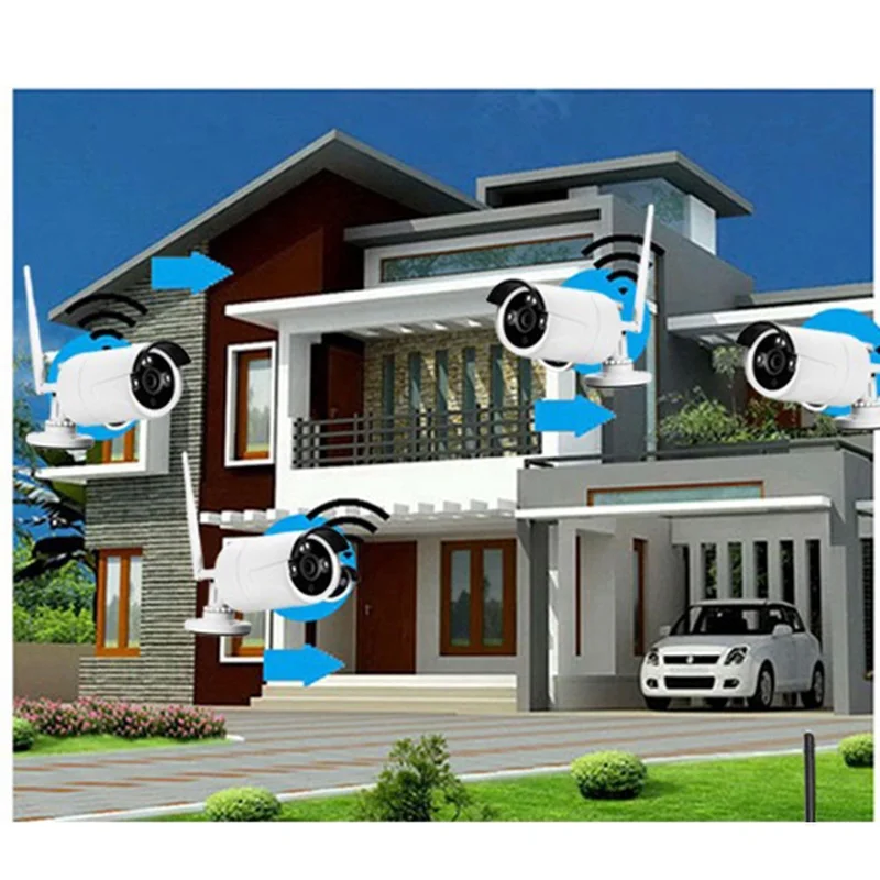 Saikiot 2MP 3MP 5MP CCTV камеры видеонаблюдения NVR Камера системы беспроводной Wi-Fi безопасности Kit Tuya