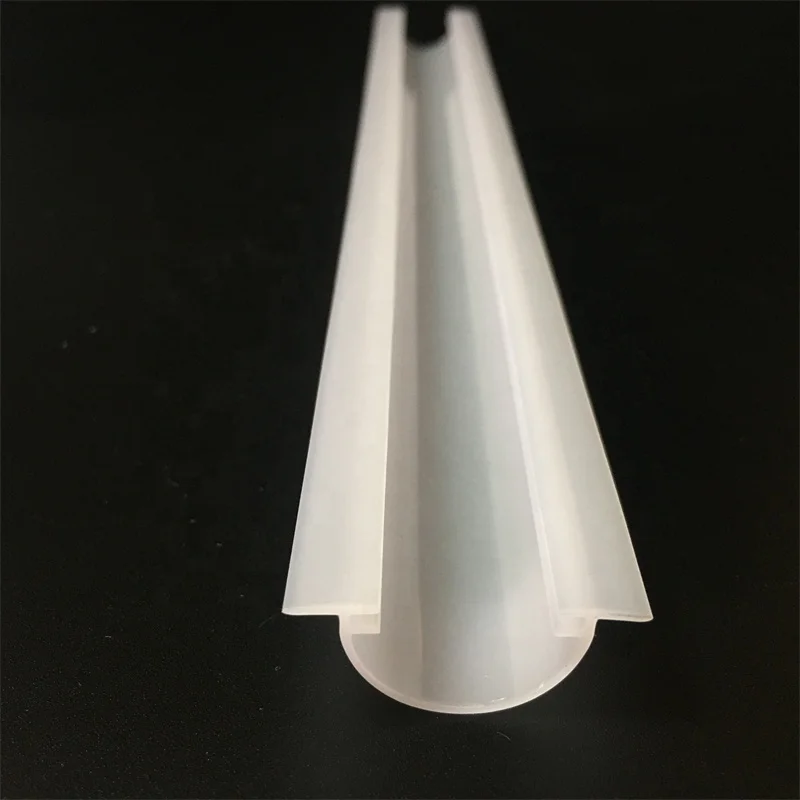 30 mm Wide Milky Pc Extrusion Cover for Led Light Channel Diffuser C Shape Profile