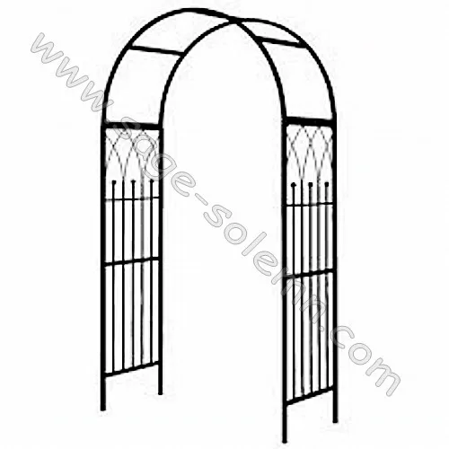 Metal Garden Arch with Single Gate/door,Garden Gate