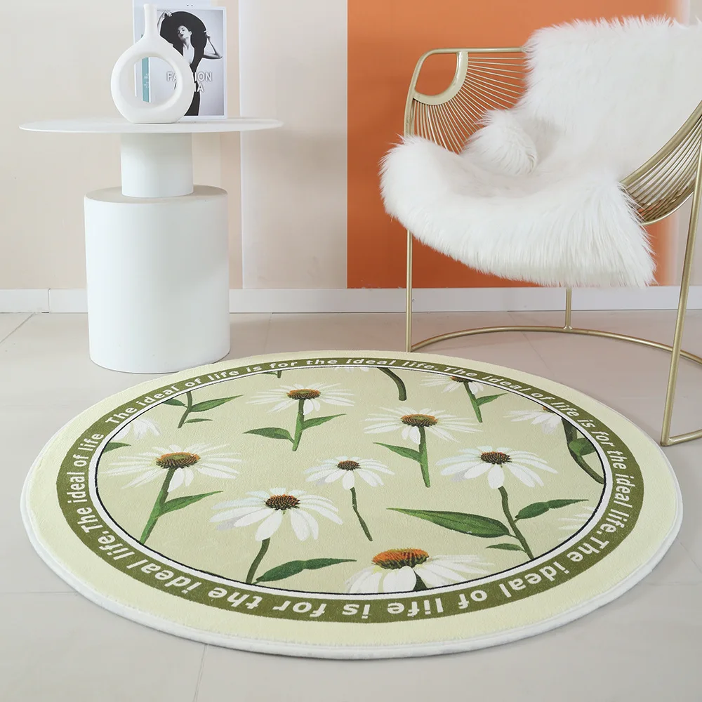 absorbent floor mat bedroom carpets rugs soft non slip floor mats artificial flower carpet home decor round carpets