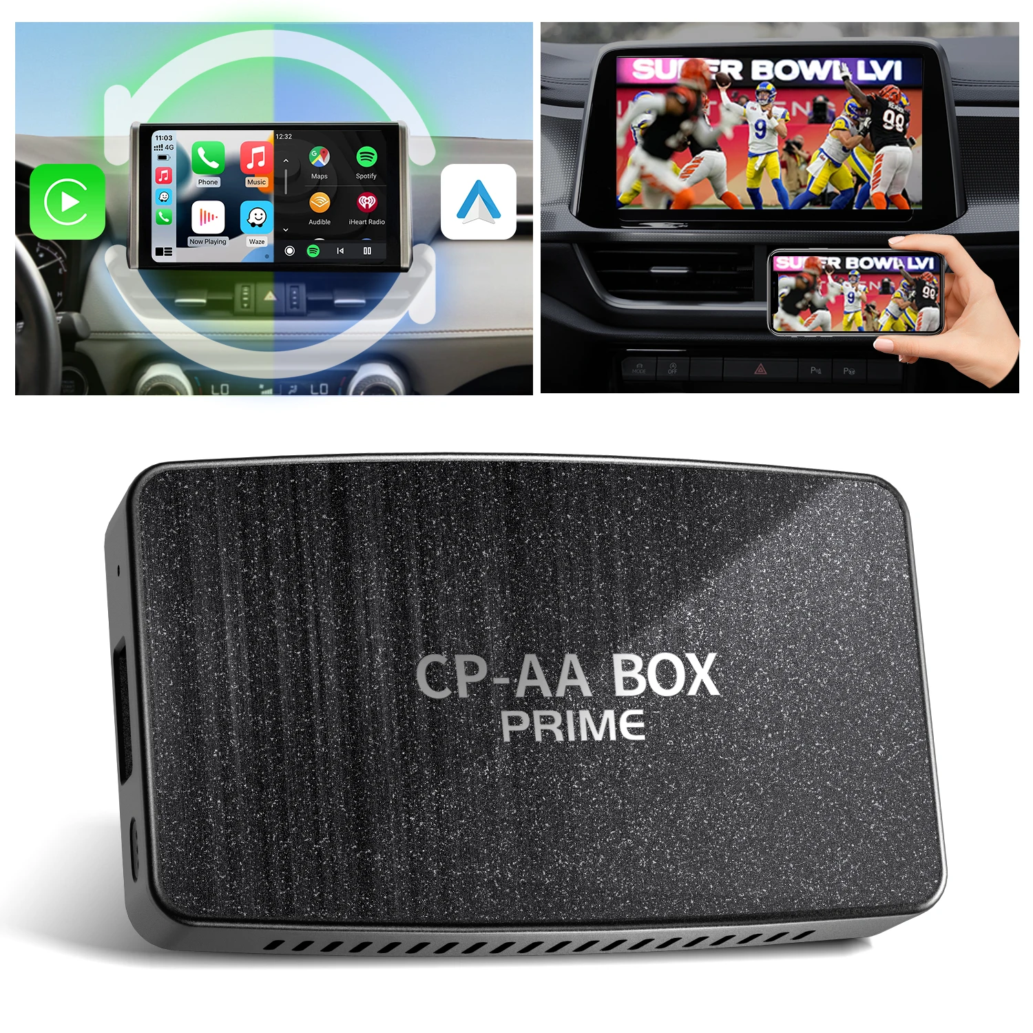 Ottocast Portable Smart New 3 in 1 Wireless Adapter OTTOADAPTER MX  Airplay Wireless CarPlay & Android Auto Adapter for Cars