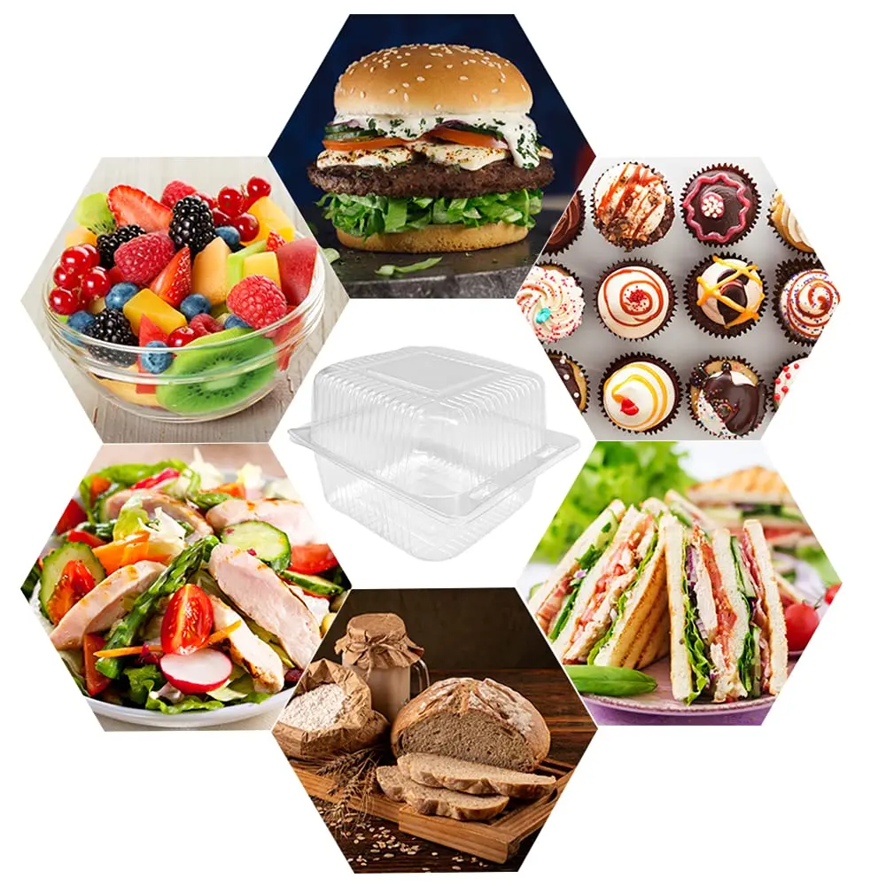 Customized Fresh Fruit Packing Boxes Disposable Plastic Clamshell 4 Kiwi Fruit Packaging Container Box