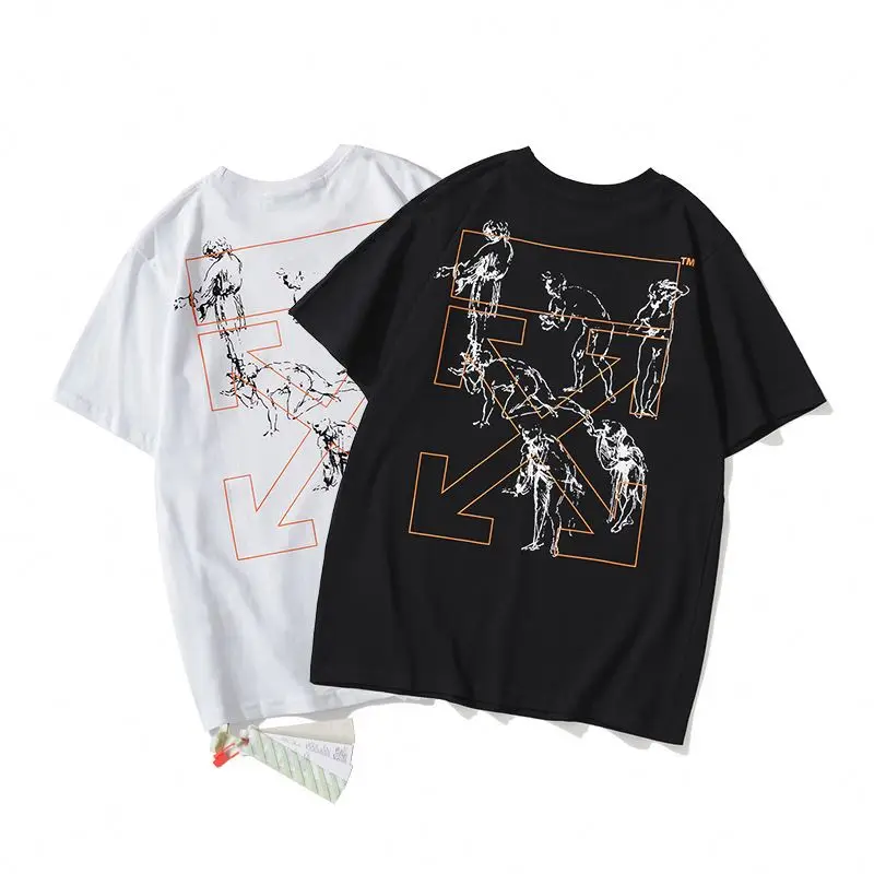 CLM677 Drop Shoulder Oversize T-shirts O-neck Washed Short Sleeve Men T Shirts Tee Tops Cotton Direct Injection Printing