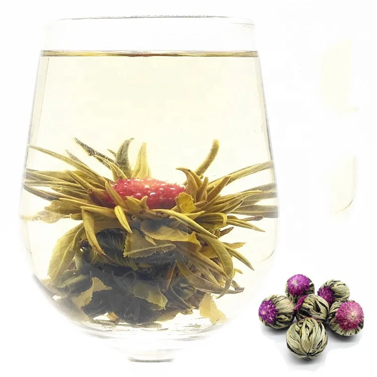 Handmade Flower Blooming Tea Balls Chinese Jasmine Blooming Tea Ball Fujian Flowering Blooming Tea Organic Rose Blooming Flower