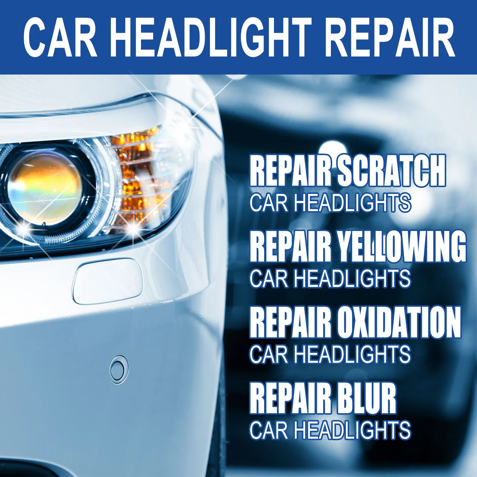 OEM Manufacturer Supplier Auto Repair Polish Headlight Restoration Kit Car Liquid Headlamp Renew Cleaning