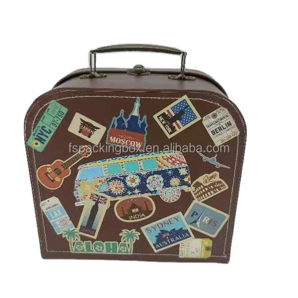 hard cardboard suitcase box have 900pcs in stock