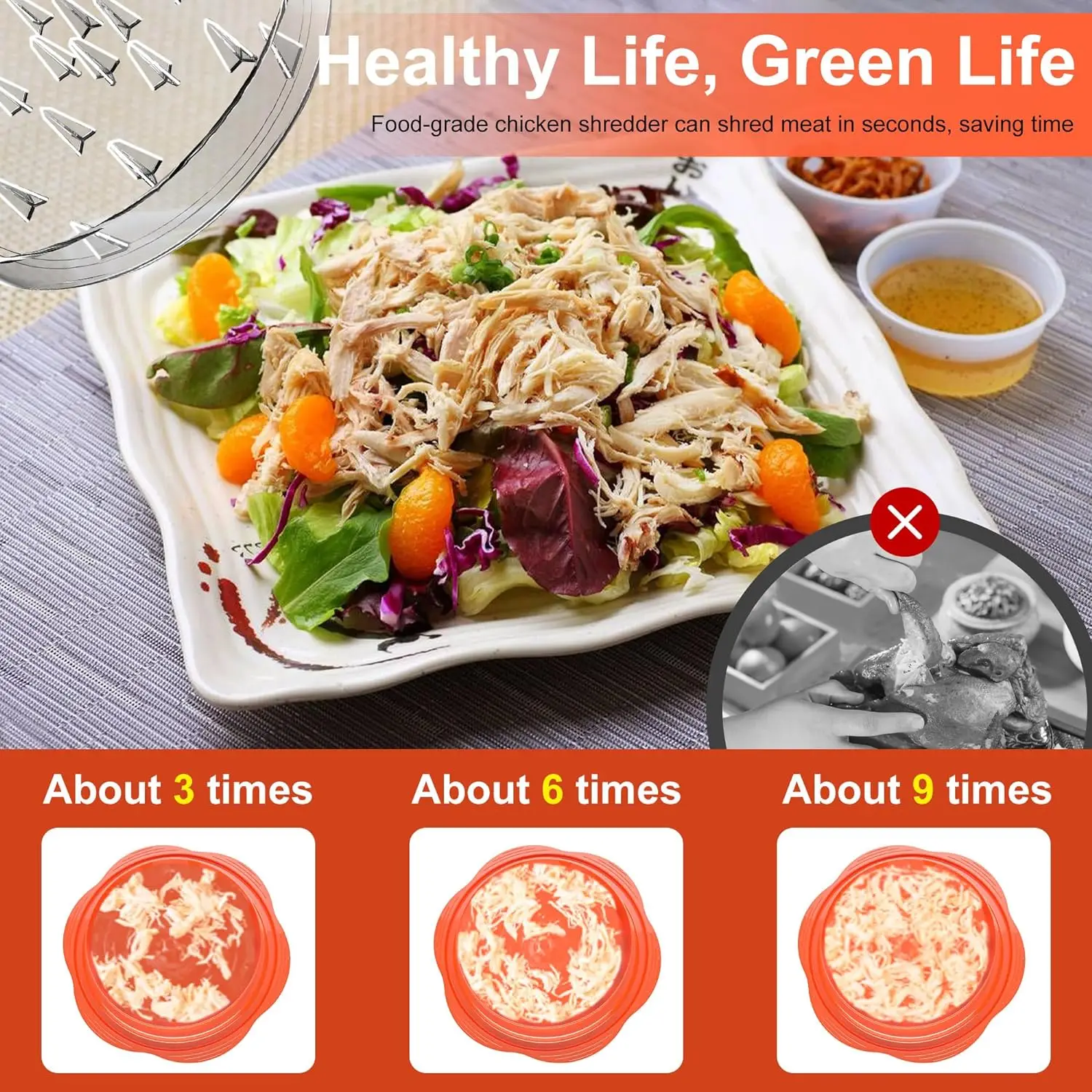 Skillful Manufacture Chicken Processing Equipment Potato Shredder Easy To Use Meat Masher