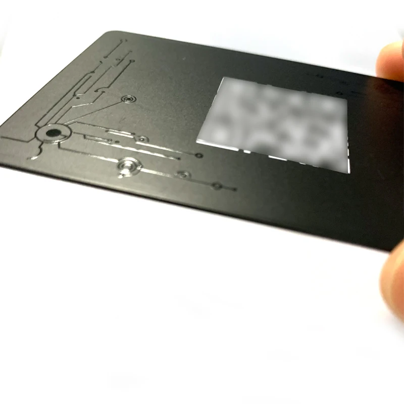  Высококачественная Черная матовая отделка для социальных сетей NFC визитная карточка обмена контактными профилями ссылки на URL с УФ-логотипом и