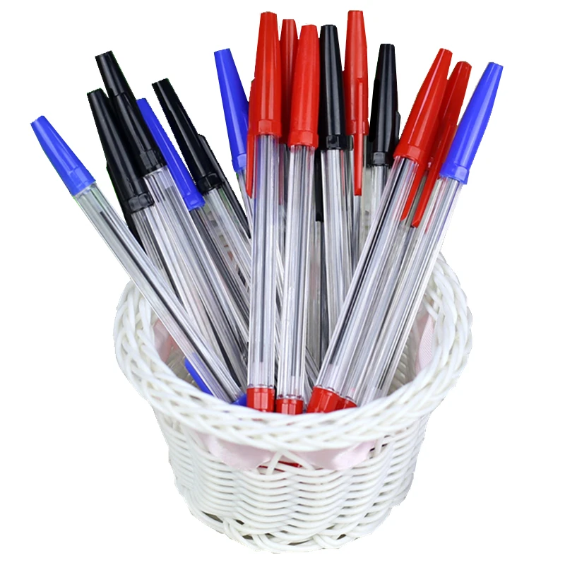 
Bulk Cheap 0.5mm 3 Colors Plastic Premium Quality Ballpen Ballpoint Pen 