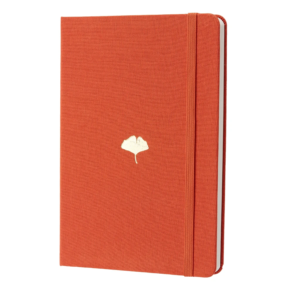 Stock Handmade Hardcover A5 Notebook Journal 100g Dowling Paper with Elastic Band Custom Logo