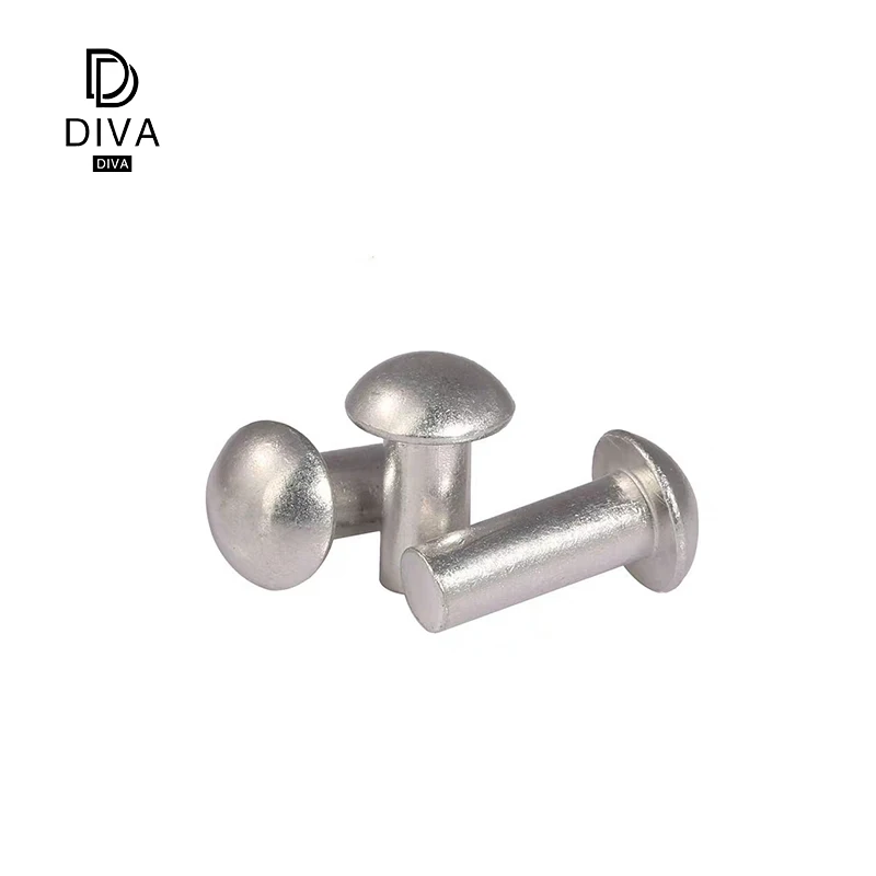 
solid rivet m4 Cold heading forming Wire drawing Flat head solid rivet 