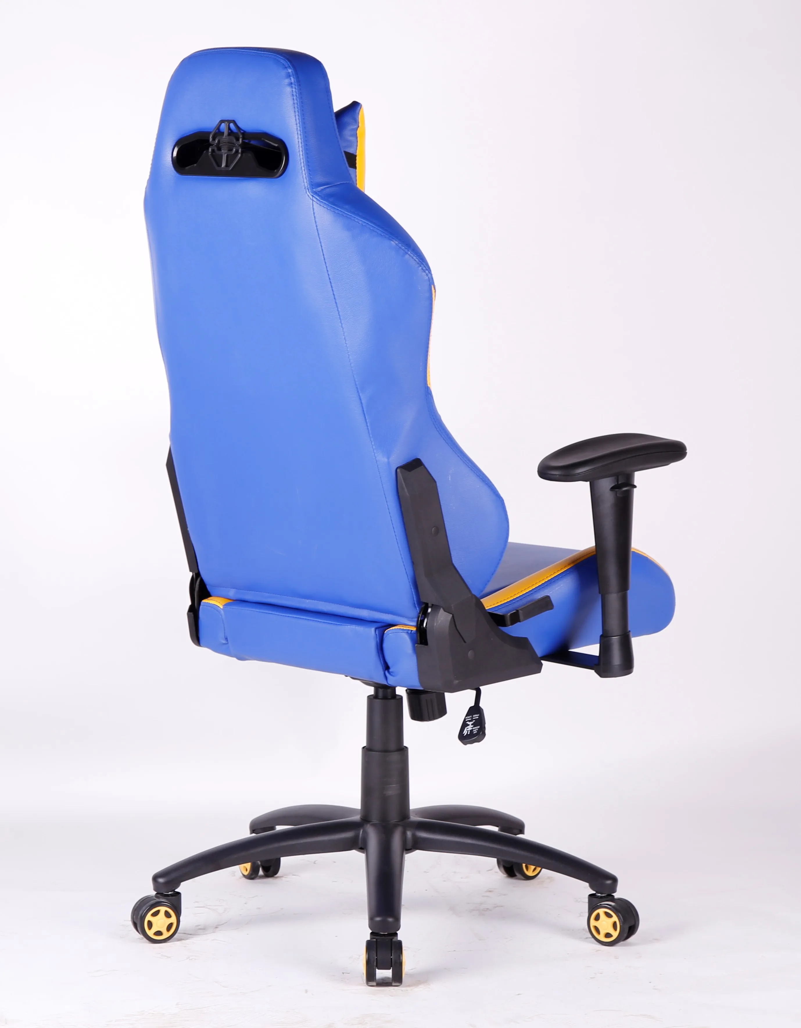 
Blue Yellow Thick Pc Computer Racing Gaming Chair With Adjustable Armrest pc gaming racing chair blue esport gaming 