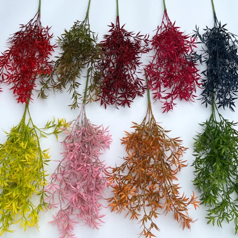 Wholesale Real Touch Autumn Leaves Artificial Maple Branch For Wedding Decoration Artificial Leaf