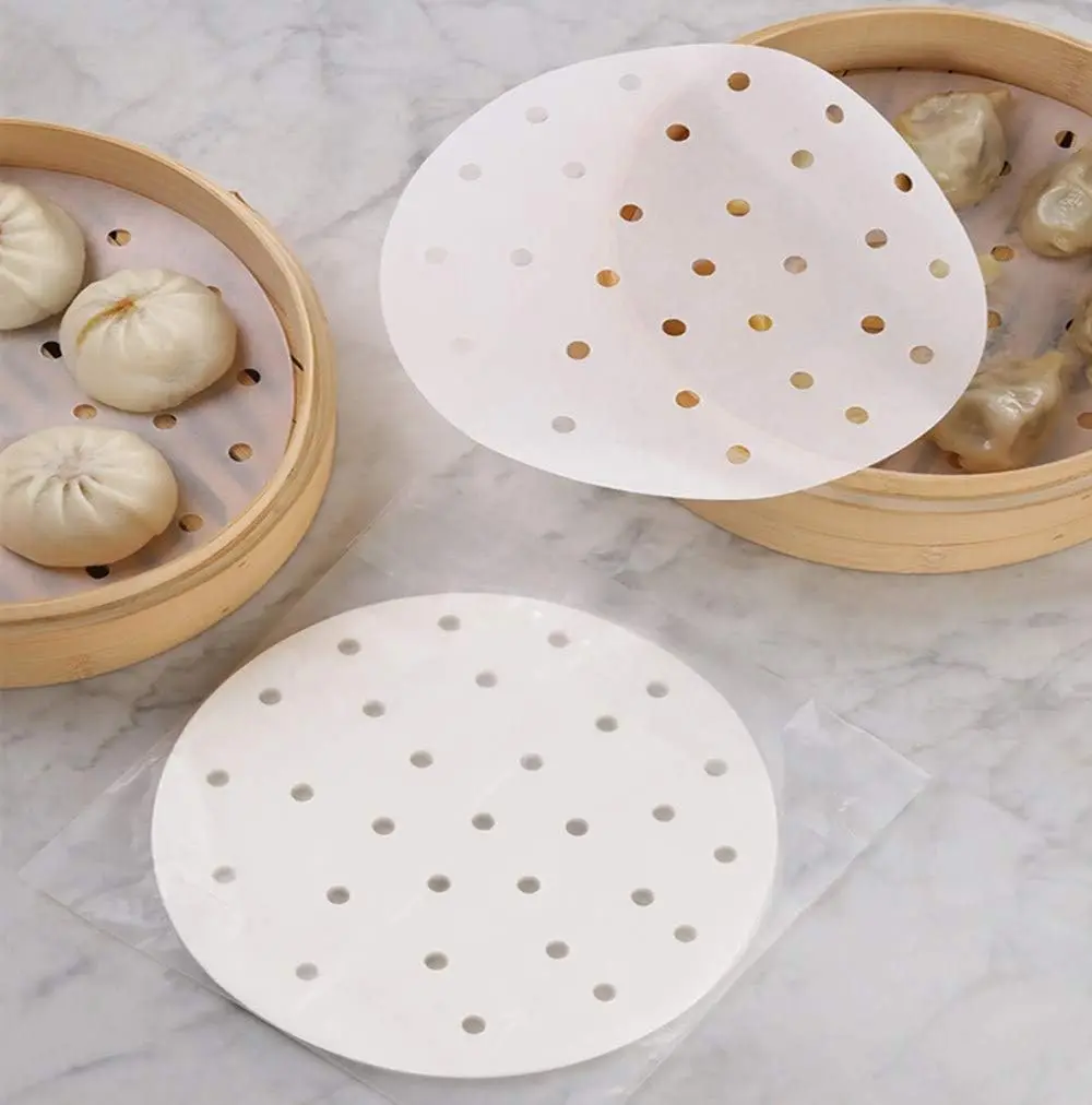 Perforated Steaming Paper Reusable Cooking Sheet Air Fryer Liner Custom Parchment Paper
