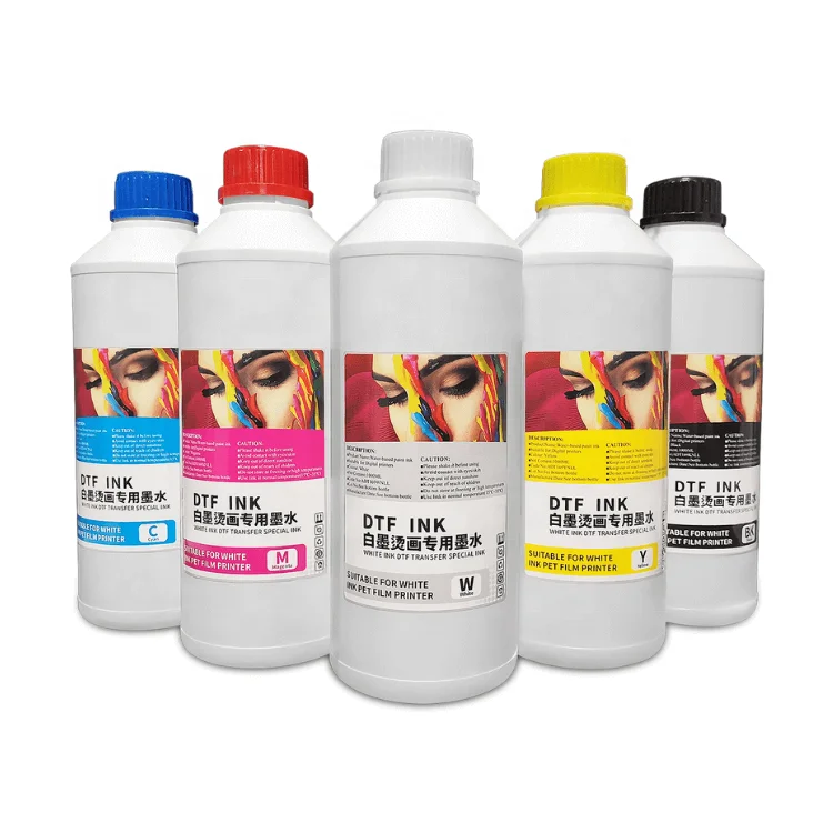 DTF Consumables 1000ml DTF Printing Ink/ DTF Hot Melt Powder/ A3 A4 Sheet DTF Pet Film Roll