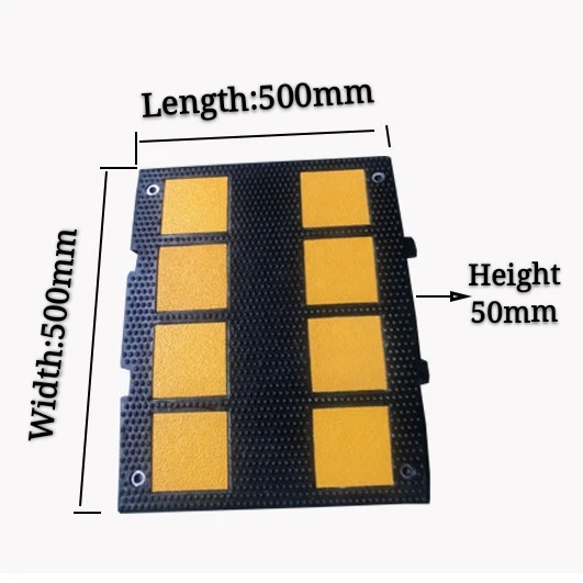 Hot sales Highway  stop Exit hump rubber speed bump