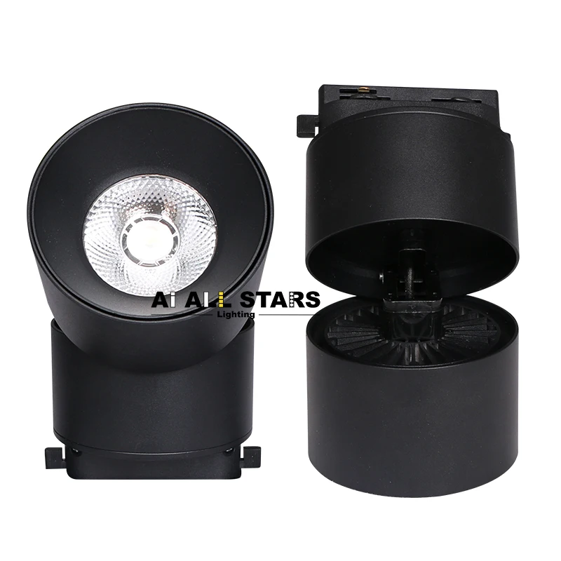 Led Track Light Fixture Ceiling 7/12/15/20w Led SpotLights Ceiling Track Lamp Indoor Lighting Adjustable Led Focus Track Light