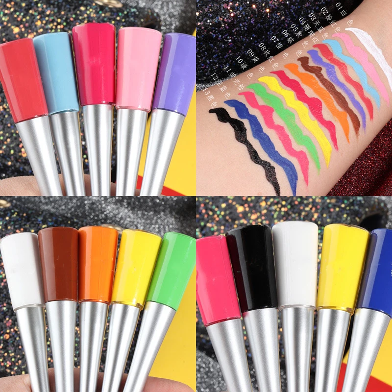 Private label can be customized 17 color eyeliner matte quick-drying liquid is durable and