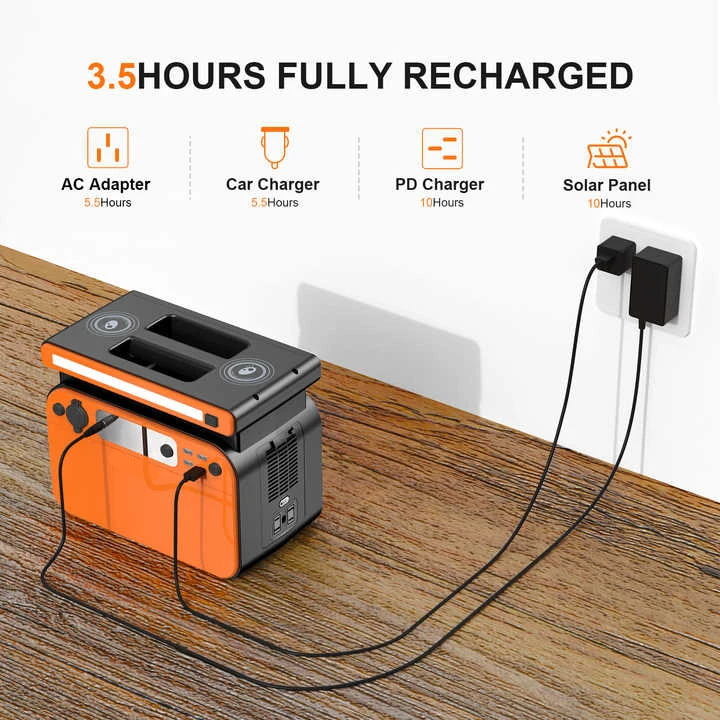 500W 1000W 1500W Battery-Powered Portable Power Station Solar Generator For Devices and Appliances Camping Event Home Backup