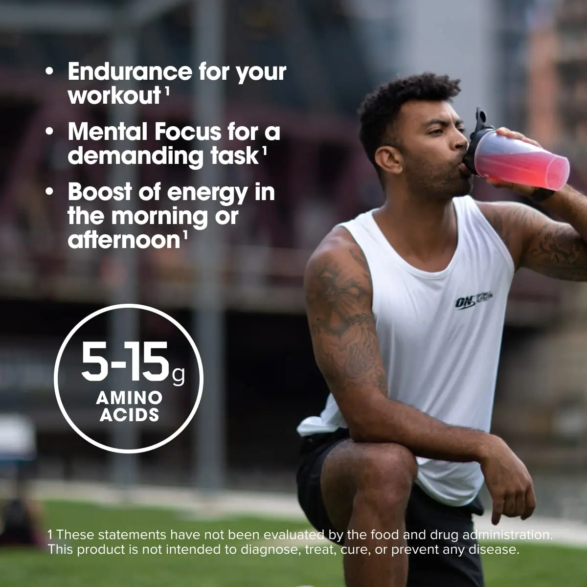 Keto Friendly Optimum Nutrition Amino Energy Powder Green Tea BCAA Amino Acids Green Coffee Extract Supports Energy