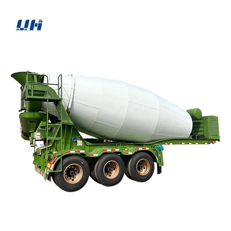 3 Axles 40tons Cement Mixer Trailer Factory Concrete Mixer Trailer Factory for Construction Site