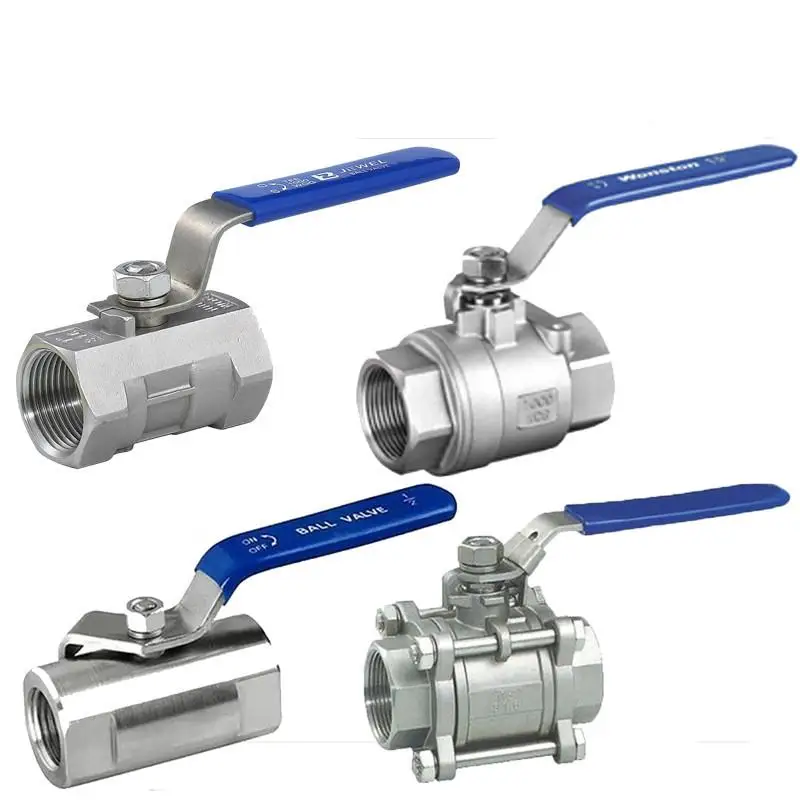 DIN3202-M6 1000 psi threaded 2pc high pressure stainless steel ball valve  internal thread tap water pipe switch valve