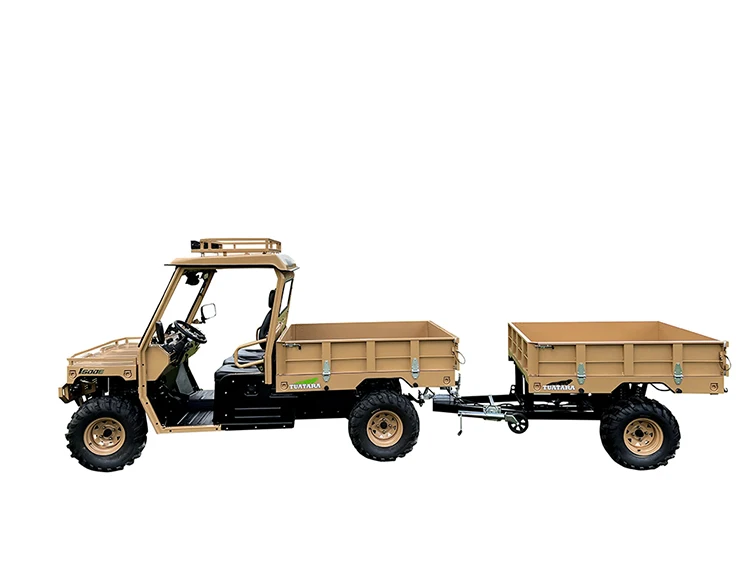 All Steel Transport Machine Utility Farm Cart Atv With Towing Trailer 500kg Atv