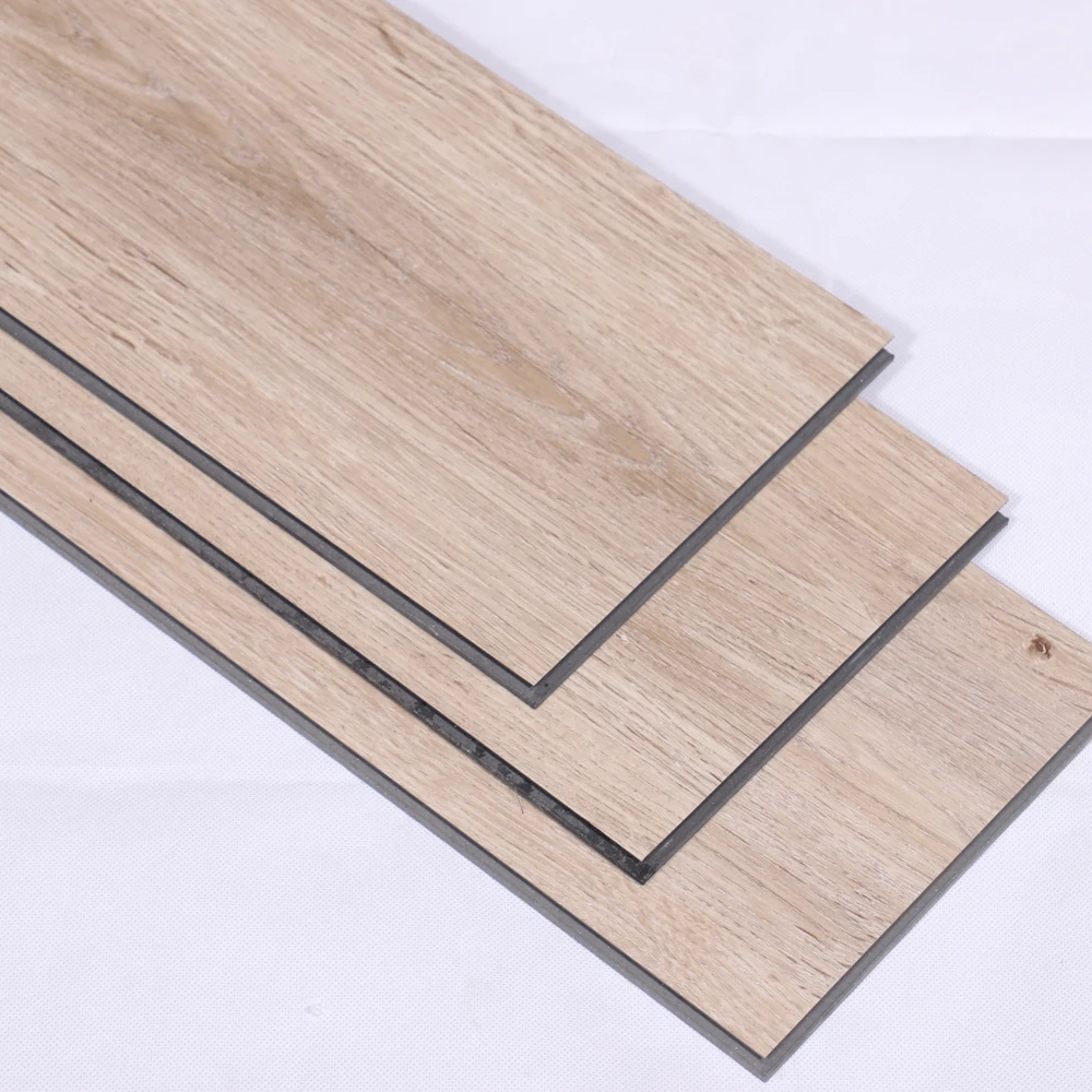 AOLONG Waterproof Dance Stone Plastic Hybrid Wood Grain Laminate Tile Spc Click Flooring Vinyl Plank Prices
