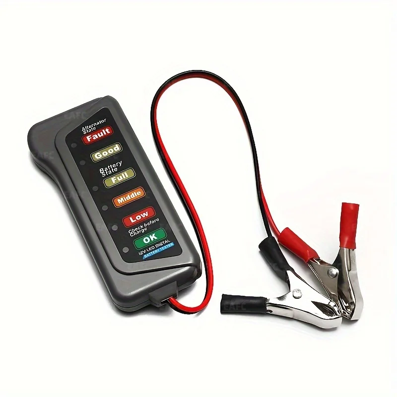 Digital Alternator Tester Cigar Car Battery Tester for Auto Car Motorcycle Display Car Vehicle Battery Testing Tool Cigarette