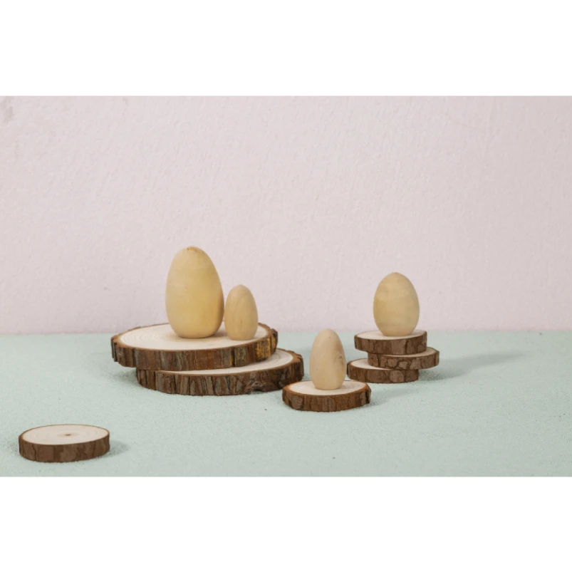 Factory Easter Gifts Creative Wooden Craft Hand Drawn Painted Doodles DIY Eggs Christmas Wood Crafts