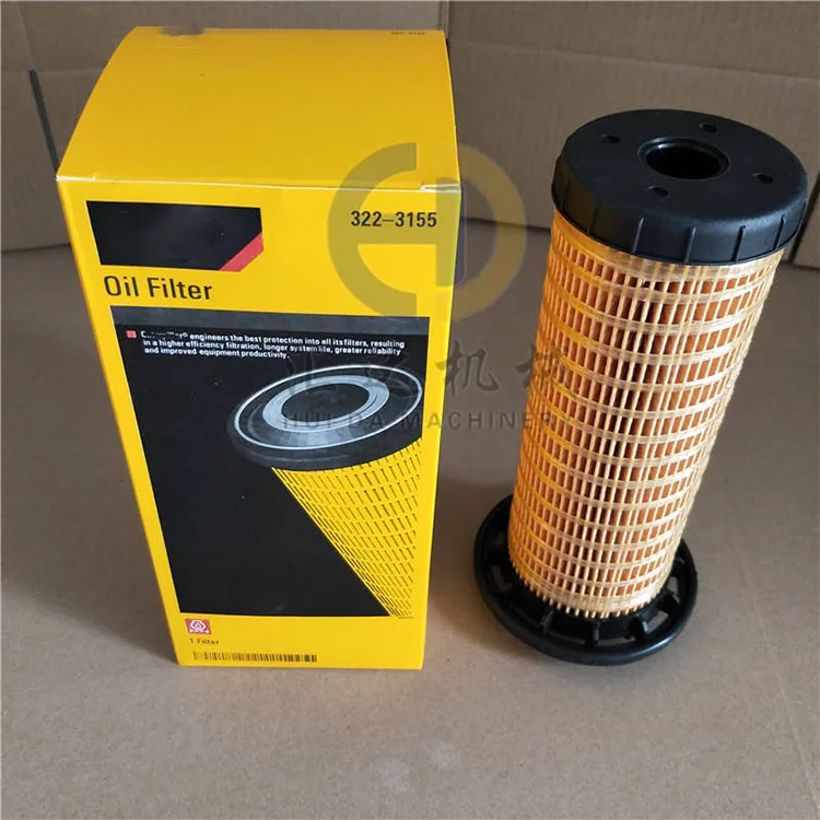 Huida 320D2 326D2 324D2 323D2 Excavator Diesel Oil Filter 322-3155