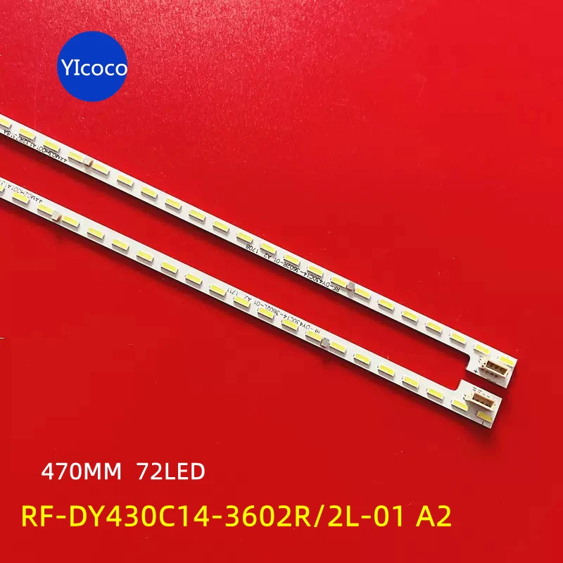 2pcs/set LED Backlight Strip for Lenovo 17TV 43I light bar 43S9I backlight light bar RF-DY430C14-3602R/2L-01 A2