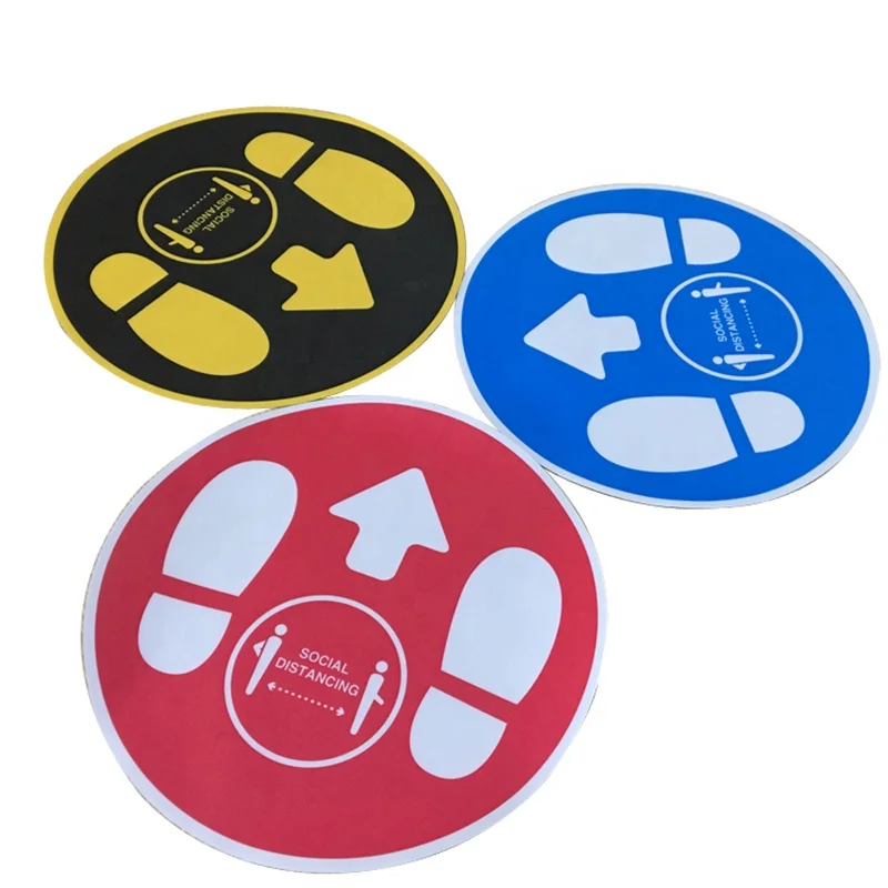 
Прямая поставка с завода, пользовательские водонепроницаемые наклейки для пола с защитой от расстояния, наклейки из ПВХ с УФ-печатью, самоклеящиеся наклейки 