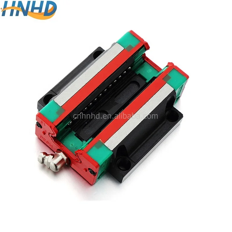 heavy load ball type hgr15 hgr20 linear guide rail with slide block bearings