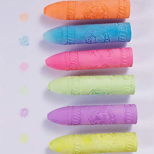 Best Price Large Supply Nontoxic 6pk Colors Kids Drawing Art Outdoor Fun Neon Washable Sidewalk