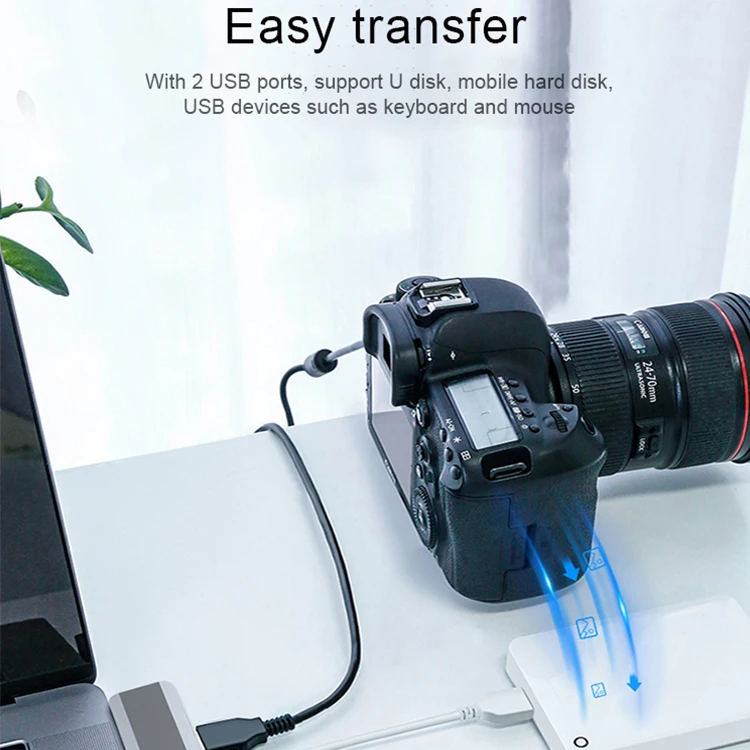 Двойной разъем USB Type C концентратор док-станция для SD устройство считывания с tf-карт 4K видео многопортовый Адаптер 7 в 1 Mac book pro