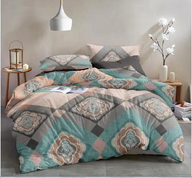 
G6016 Hotsale 100% Polyester brushed peach skin microfiber Printed Fabric for Bedsheet 