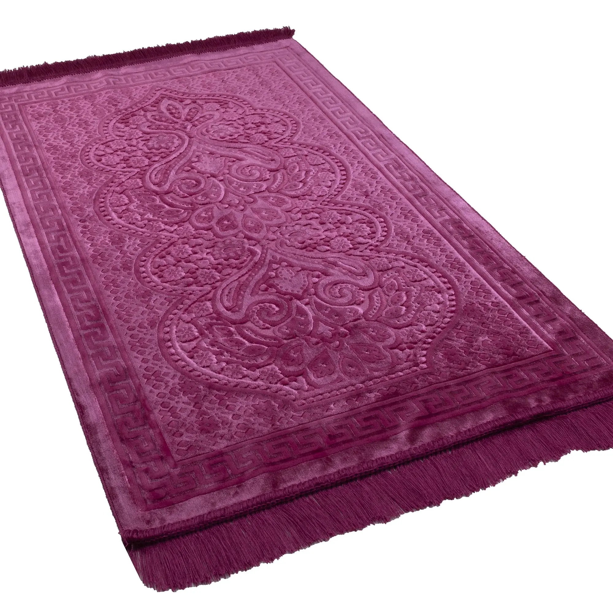 Wholesale Custom Soft Thick Flannel Islamic Turkish Portable Pilgrimage Blanket Prayer Mat