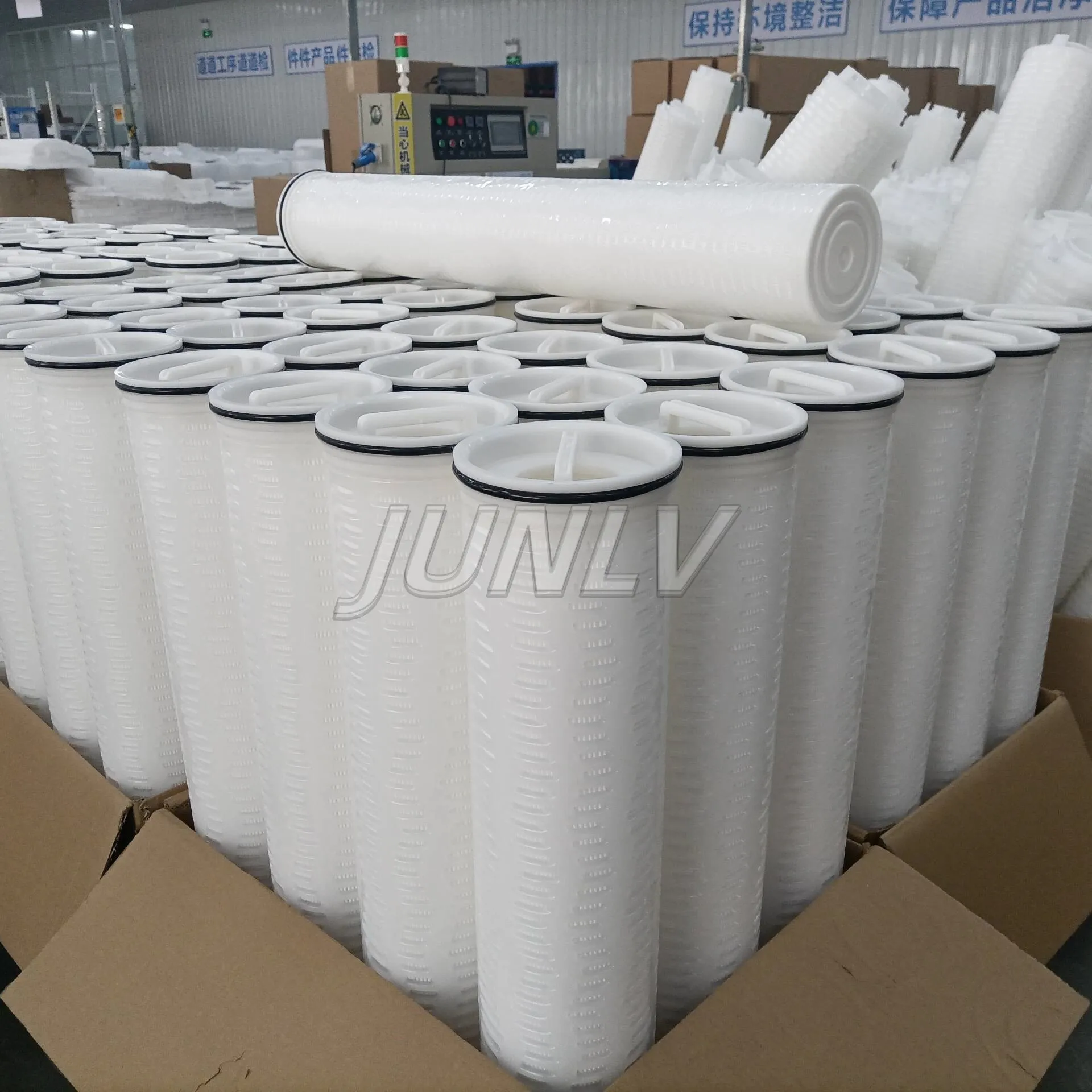 JUNLV new trends 60 inch 4.5 micron Pleated filter stainless steel Large Flow Rate Water Treatment Stainless filter