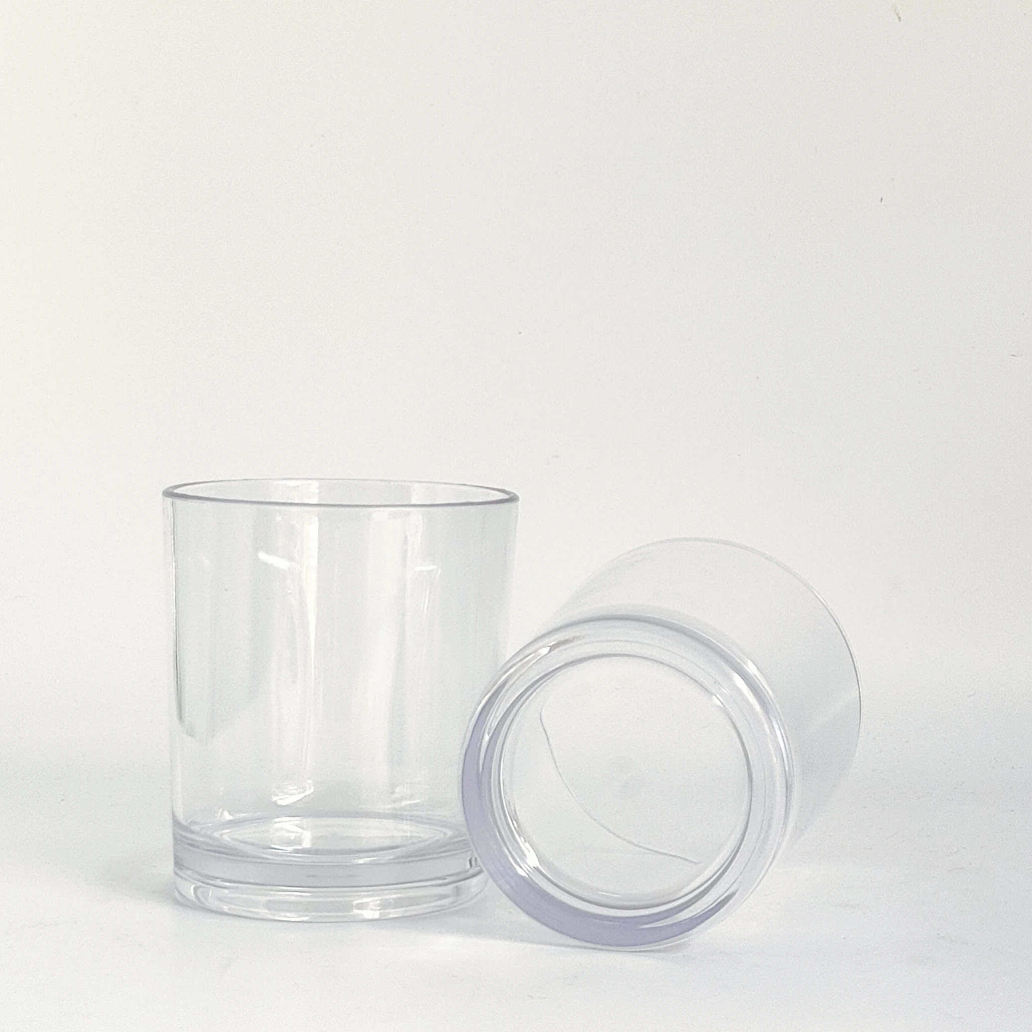 Factory price 270 ml AS straight ice whiskey glass 10 oz short plastic rock glass reusable tumbler wholesale plastic coffee cup